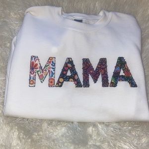 “MAMA” custom Etsy sweater. Never worn. Size s.